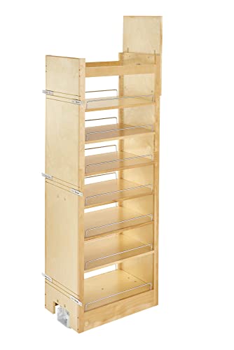 Rev-A-Shelf Wood Tall Cabinet Pull Out Pantry Organizer w/Soft Close