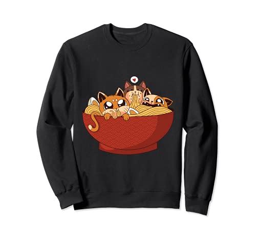 Fideos Ramen Japoneses Gatos Sudadera Cover