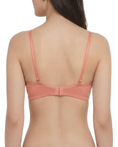 Image of Brida Monica Women's Wide Strap Bra - Soft Hosiery Cotton, Non-Padded, Wireless, Seamless Full Coverage T-Shirt Bra