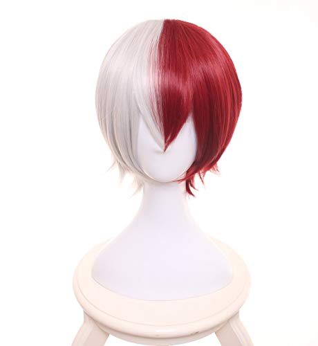 最安値 Eileen 僕のヒーローアカデミア 轟 焦凍 ウィッグ 変装用ウィッグ アニメウィッグ 文化祭 ネット付きの価格比較