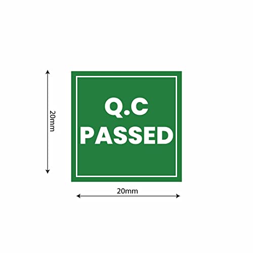 Image of CVANU 500pcs QC Passed Mini Sticker in Green Color Square Shape (20 X 20mm) cv1