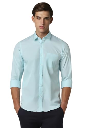 Image of Peter England Men's Cotton Slim Fit Print Shirt
