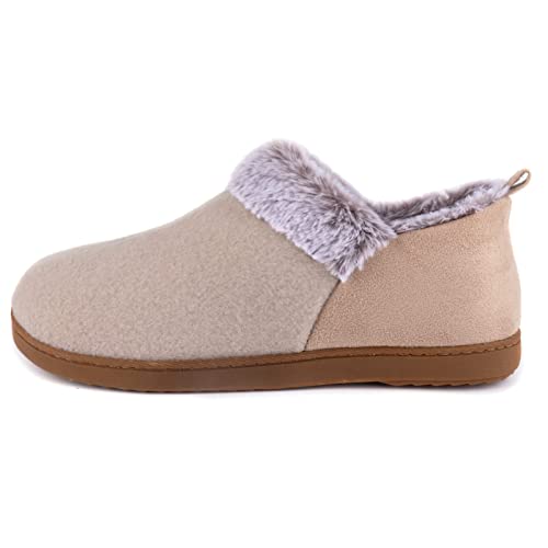 Women's Cozy Felt House Slippers with Memory Foam