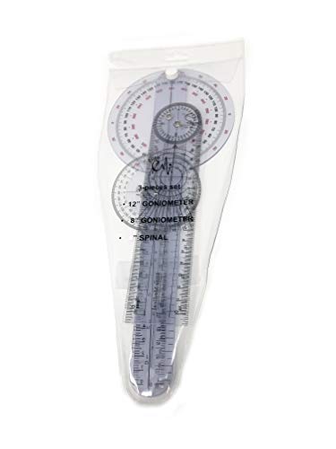 Emi Goniometer Set 12", 8", And 8" Spinal 3 Pieces Egm-428 #TOP5