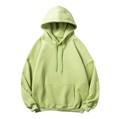 Men Hoodie Solid Shirt Blouse Dropped Shoulder Sleeve Round Neck Soft Top3