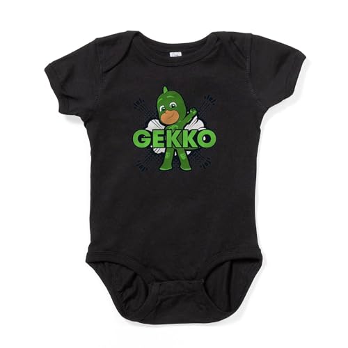 CafePress PJ Masks Gekko Halftone Cute Infant Bodysuit Baby Romper Dark