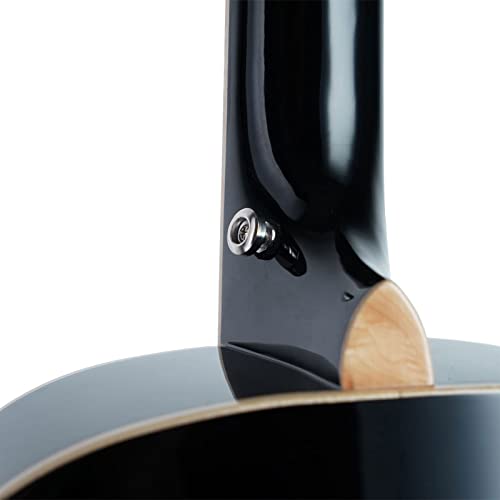 Guitare Folk de Voyage Eagletone HOBO Black – Guitare Acoustique Noire idéale pour Débutant Forme Travel pour Voyager avec Housse Offerte - Les Beatles, Paul McCartney, John Lennon, RIngo Starr, George Harrison Guitare Folk de Voyage Eagletone HOBO Black - Guitare Acoustique Noire idéale pour Débutant Forme Travel pour Voyager avec Housse Offerte – Image 7