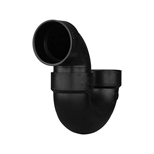 Charlotte Pipe ABS 00706X 1000HA PC 3 Dwv P-Trap With Solvent Weld Joint Dwv cover