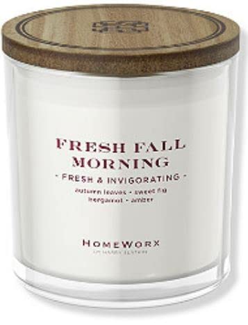 HomeWorx by Harry Slatkin 3 Wick Candle, 14 oz, Fresh Fall Morning