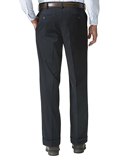 Dockers Men's Relaxed Fit Comfort Khaki Pants-Pleated, Dockers Navy, 40W x 29L - image 2