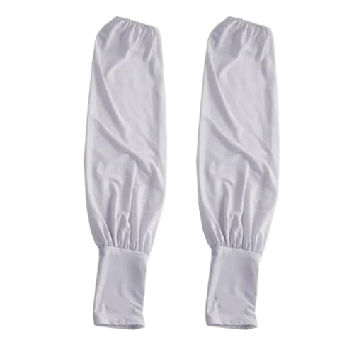 Manches amples protection solaire été femme, gants longs en soie glacée doux pour le sport