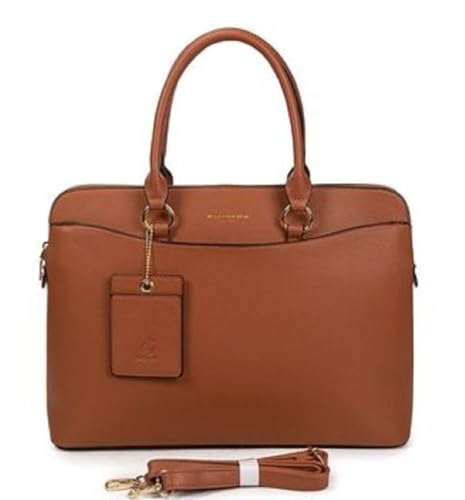 Pasta Executiva Feminina para Notebook, Bolsa Profissional (Caramelo)