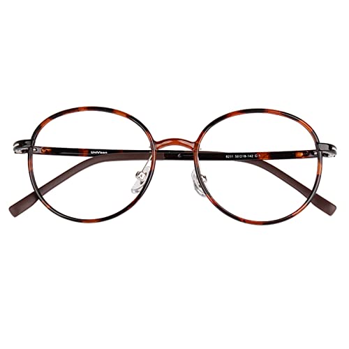 Occhiali da lettura rotondi in metallo, lettori di computer che bloccano la luce blu, occhiali da nerd alla moda (Colore : Nero, Dimensioni : 3.0 x)