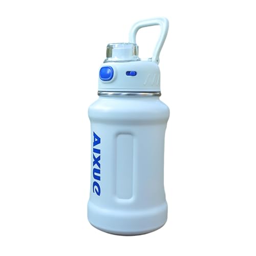 Insulated Water Bottle with Straw | 20 Oz Wall Hydro Jug Water Flask - Stainless Steel Hot & Cold Sports Water Bottle with Straw & Carry Handle Keep Liquids Cold Or Hot All Day