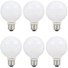 Sylvania LED TruWave Natural Series Globe Light Bulb, 40W Daylight Medium Base, Dimmable, Frosted - 6 Pack