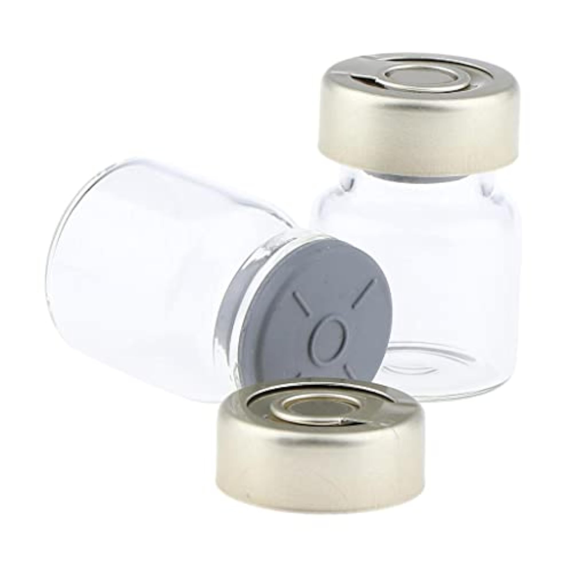 6x20Pcs Empty Glass Vials for Liquid Storage