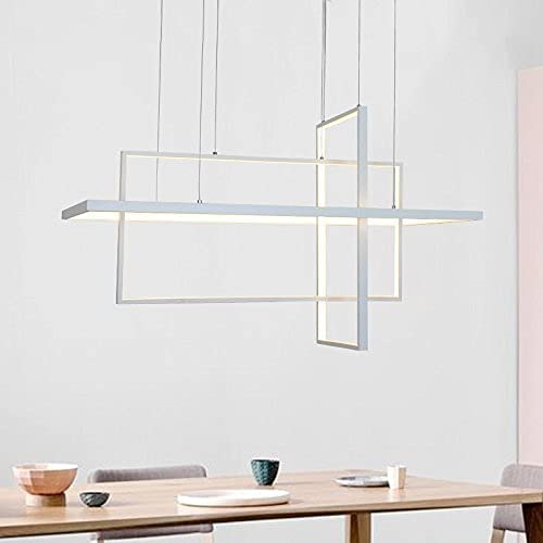 Unitary Brand Modern White Acrylic Remote Control Dimmable Led Pendant Lighting For Kitchen Island, Dining Room Hanging Lights, Pendant Light Fixtures #TOP1