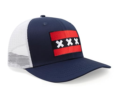 Image of International Tie City Hat for Men and Women, Adjustable Snapback Trucker Baseball Cap with Embroidered Patch