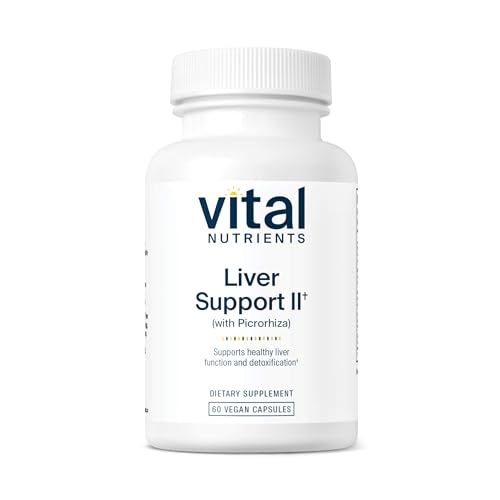 Vital Nutrients Liver Support II with Picrorhiza, Milk Thistle and Curcumin | Vegan Supplement | Herbal Combination to Support Healthy Liver Function* | Gluten, Dairy and Soy Free | 60 Capsules