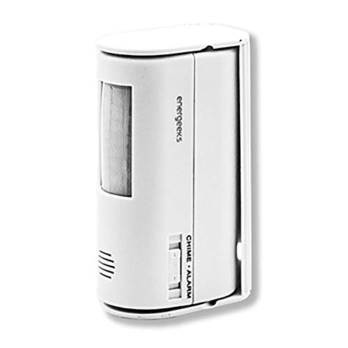 Energeeks - Mini Alarma con Timbre - Detección de Movimiento - Ideal para Comercios - Protección Adicional - Seguridad Autónoma - Fácil Instalación - Sin Necesidad de App ni Conexión a Internet