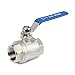 U.S. Solid 1 inch Ball Valve 304 Stainless Steel Female Ball Valve, Full Port