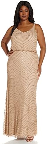 Adrianna Papell Women's Long Blouson Dress