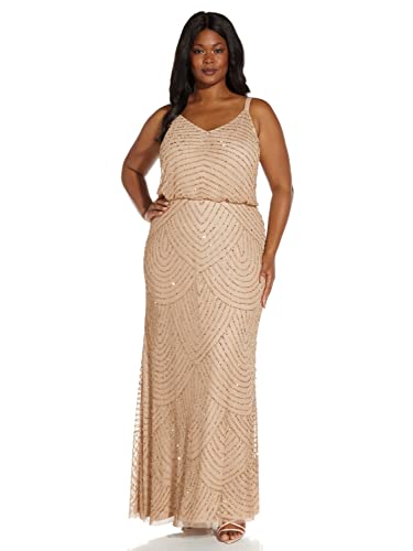 Image of Adrianna Papell Women's Long Blouson Dress