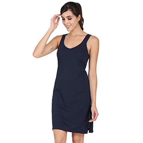 Image of Splash Cotton Rich Camisole Slip for Women| Long Kurti Slip /Suit Slip /Camisole Slip Knee Length - 139