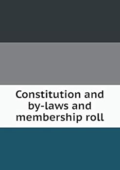 Paperback Constitution and by-laws and membership roll Book