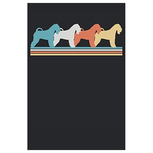 Irish Soft Coated Wheaten Terrier Dog Retro Notebook: Ruled Journal 120 Pages 6x9