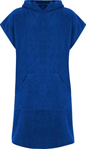 Adore 100% Cotton Unisex Hooded Changing Robe Poncho Towel With Pocket