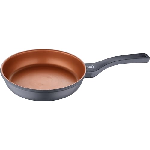 San Ignacio Bronze - Sarten de 24 cm - Fabricada con Aluminio Fundido - Sin Tóxicos - Para Inducción y Todo Tipo de Cocinas - Con Mango Soft Touch