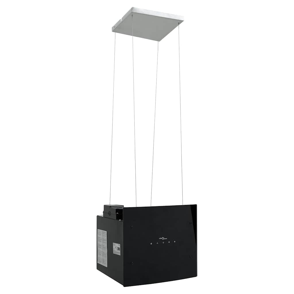 vidaXL Campana extractora de Isla Sensor táctil LCD Vidrio Templado, Extractor de Isla, Campana extractora de Isla, Extractor de Cocina de Isla