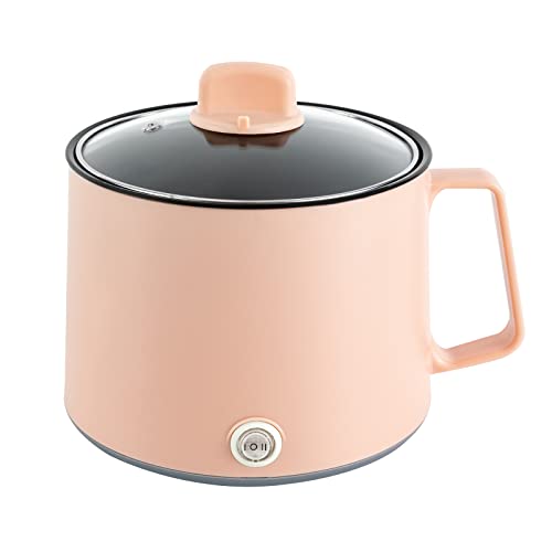 Qussse 1.7L Tragbare Antihaft Topf, Elektrischer Multikocher mit doppelter...