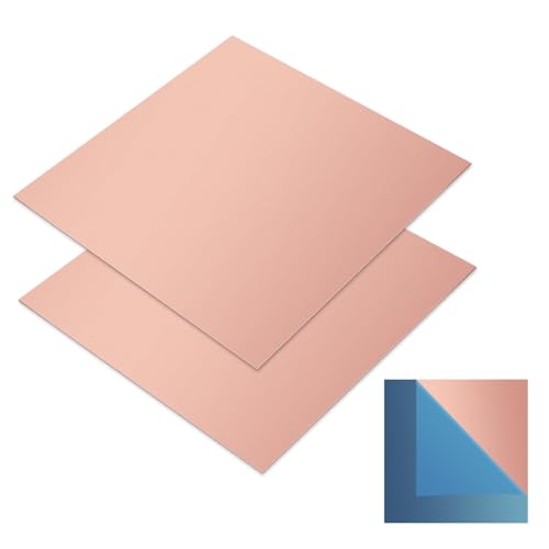 Plaques de cuivre pour bricolage créatif et fabrication de bijoux artisanaux Lot de 2 pièces