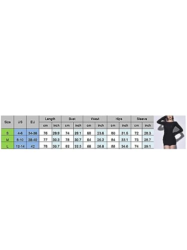 Women Sexy Open Back Mini Dress Long Sleeve Boat Neck Tie Up Bow Backless Bodycon Short Dress Club Party (Bow Black, S) - Thumbnail 7
