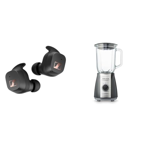 Sennheiser SPORT True Wireless Earbuds - Bluetooth In-Ear Headphones for Active Lifestyles & Morphy Richards Total Control Glass Jug Blender with Ice Crusher Blades, 5 Speed Settings
