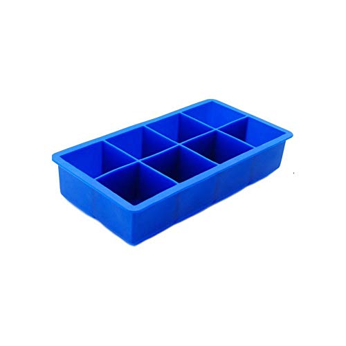Molde flexible de silicona para hielo 8 compartimentos miniatura 1