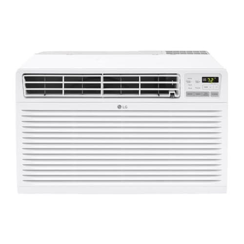 Image of LG 9,800 BTU Through the Wall Air Conditioner, 230 /208V, Cools up to 440 Sq. Ft. for Bedroom, Living Room, Apartment,, with Remote, 3 Cool & Fan Speeds, Wall AC Unit, White