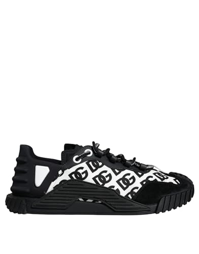 Dolce & Gabbana Zapatillas deportivas NS1 con cordones y logotipo negro para hombre (usadas), negro y blanco, 42 EU