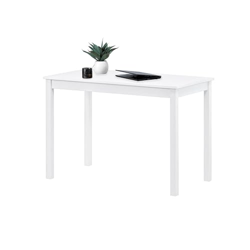 Hagge Home Mesa de Comedor Escandinava Multifuncional - Cocina, Ordenador, Consola, Oficina, Salón, Estudio - 60 x 110 cm, Altura 75, Blanco