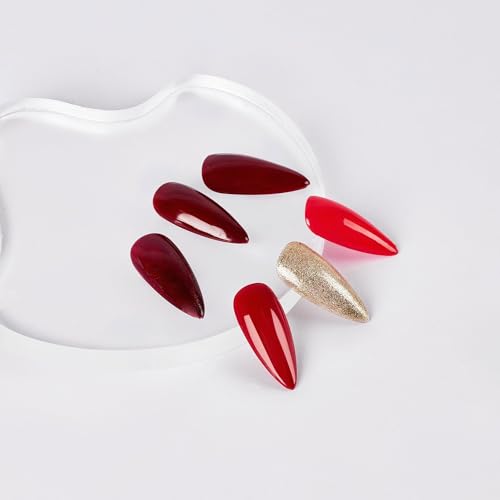 Set de esmaltes de gel cat eye rojo Holiday Luxe 6 colores miniatura 5