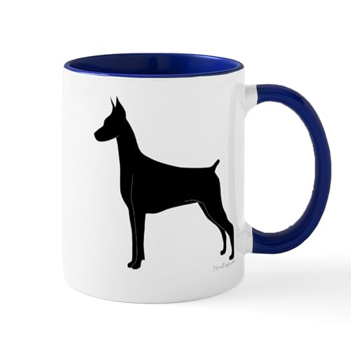 CafePress Doberman Silhouette 11 oz Mug