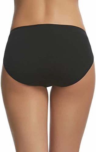Image of Felina Womens 8 Pack Cotton Modal Stretch Hi-Cut Brief
