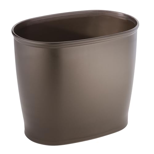 iDesign 93440EU Kent Badaccessoires, Ovaler Abfalleimer, Bronze