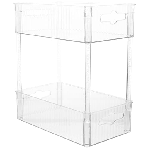 Support maquillage stable à niveaux avec rangement de soin robuste