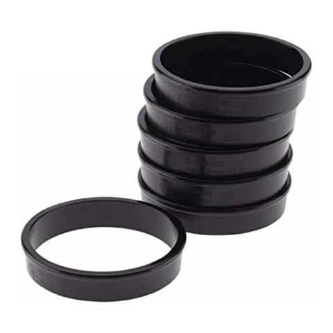 Matfer Bourgeat 346706 Exoglass Tart Rings, Steel, Black Cover
