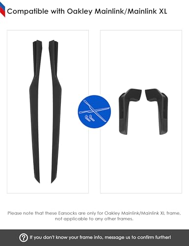 Image of BLAZERBUCK Replacement Ear Socks for Oakley Mainlink OO9264 Sunglasses