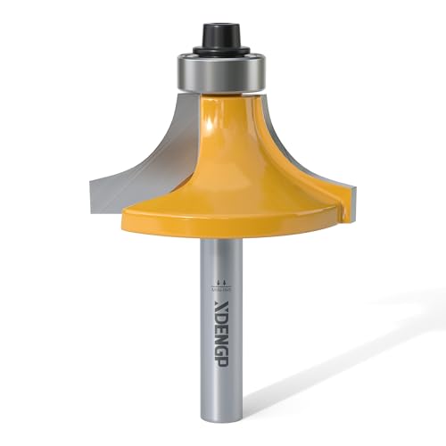Image of Roundover Router Bit 1 /4 Shank, 1 /2 inch Radius Round Over Router Bits, Router Bits Round Over for Edging Forming Rounding Woodworking Cutter