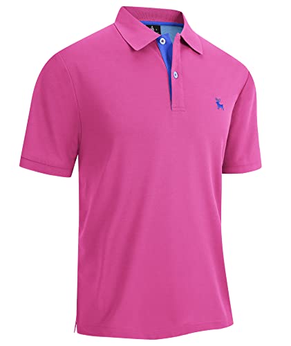 V VALANCH Polo Shirts for Men Short Sleeve Golf Polo Moisture Wicking Casual Collared Shirt Tennis Polo